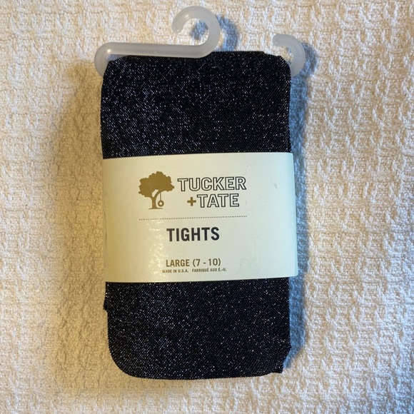Tucker + Tate Other - Tucker + Tate Black Shimmer Tights Large 7 - 10